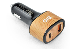2-Port Car Charger with QC3.0 and Type-C