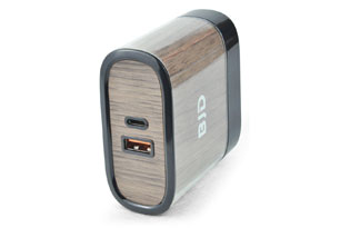 QC3.0 and Type-C Wall Charger with Wooden Texture